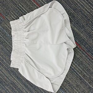 LaLa Womens Workout Shorts with Zip Pocket Running Shorts with Liner Womens S